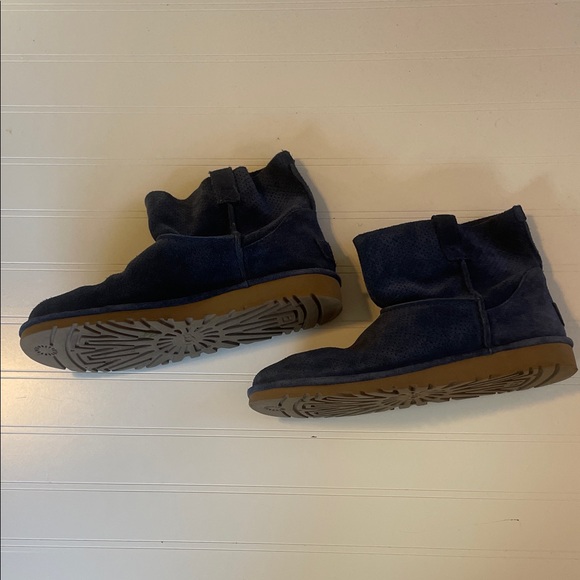 UGG Midnight Blue Suede Ankle Booties - Picture 4 of 8